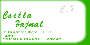 csilla hajnal business card